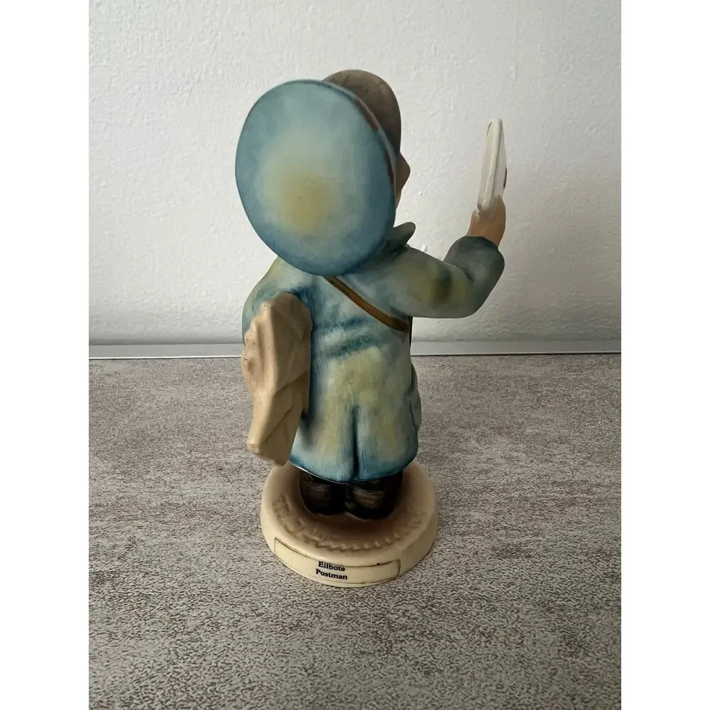 Vintage Goebel Hummel Signed Ellbote Postman Boy with Mail Bag TMK-7 No Box